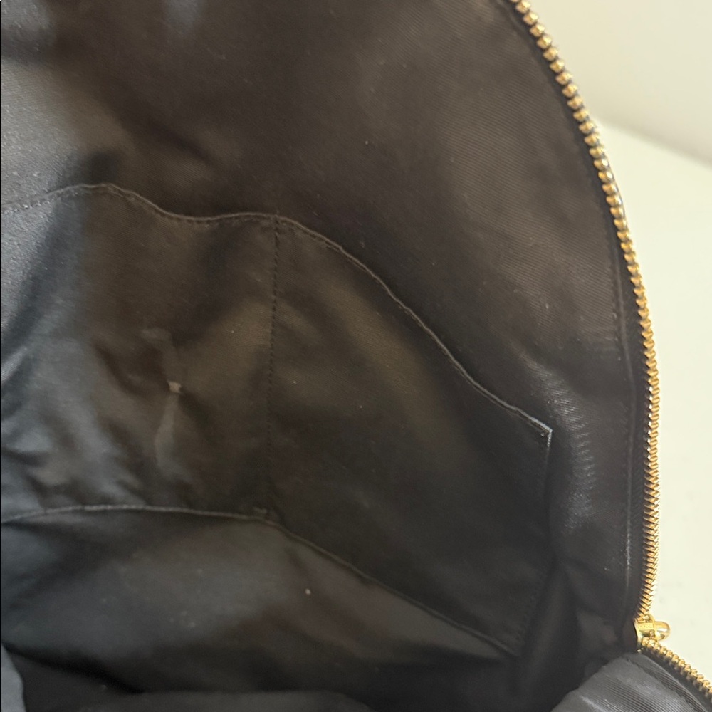 PreLoved- Coach Black Leather Backpack with Gold Accents - Picture 7 of 7